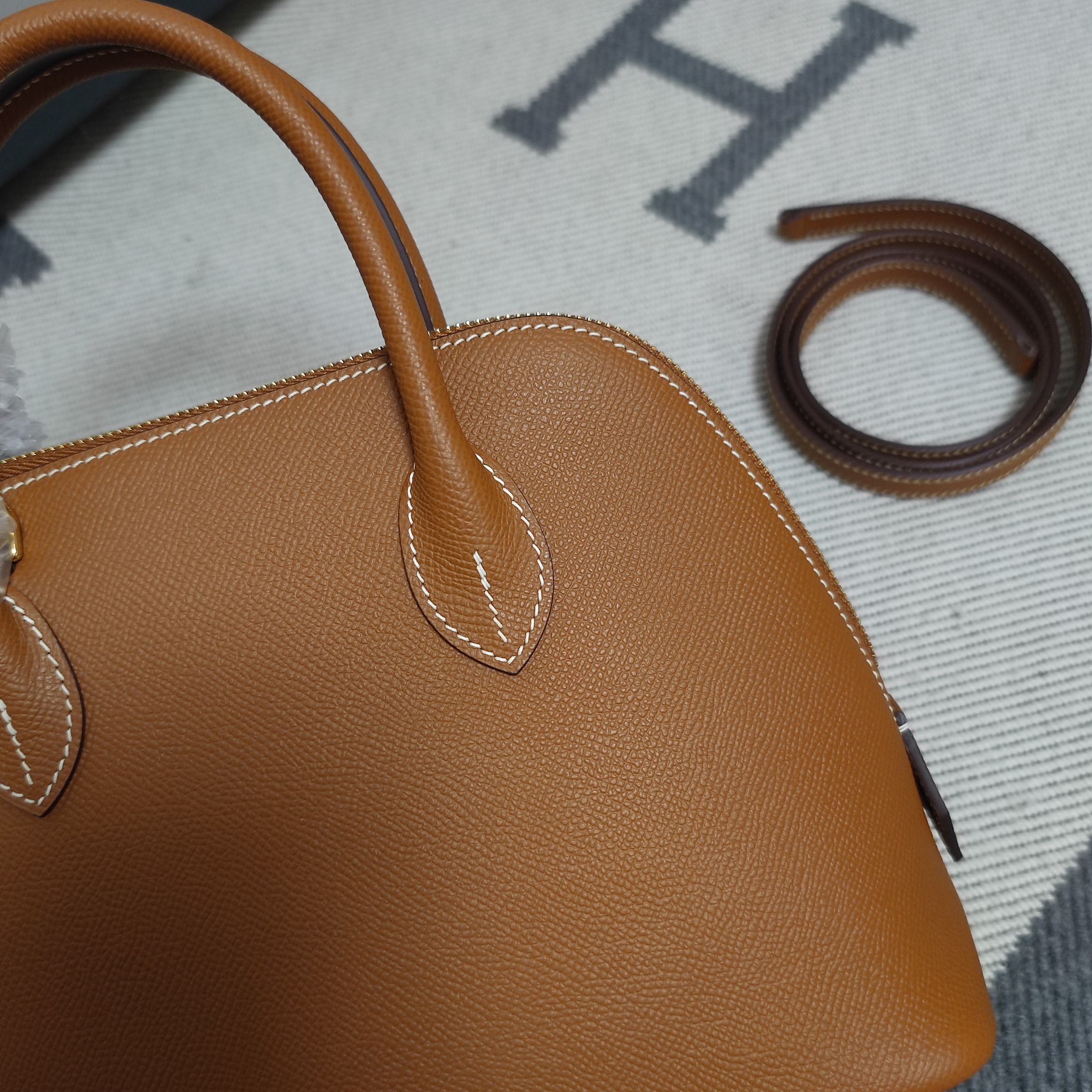 Bolide 25 cm – Gold Brown / gold-tone hardware - 图片 4