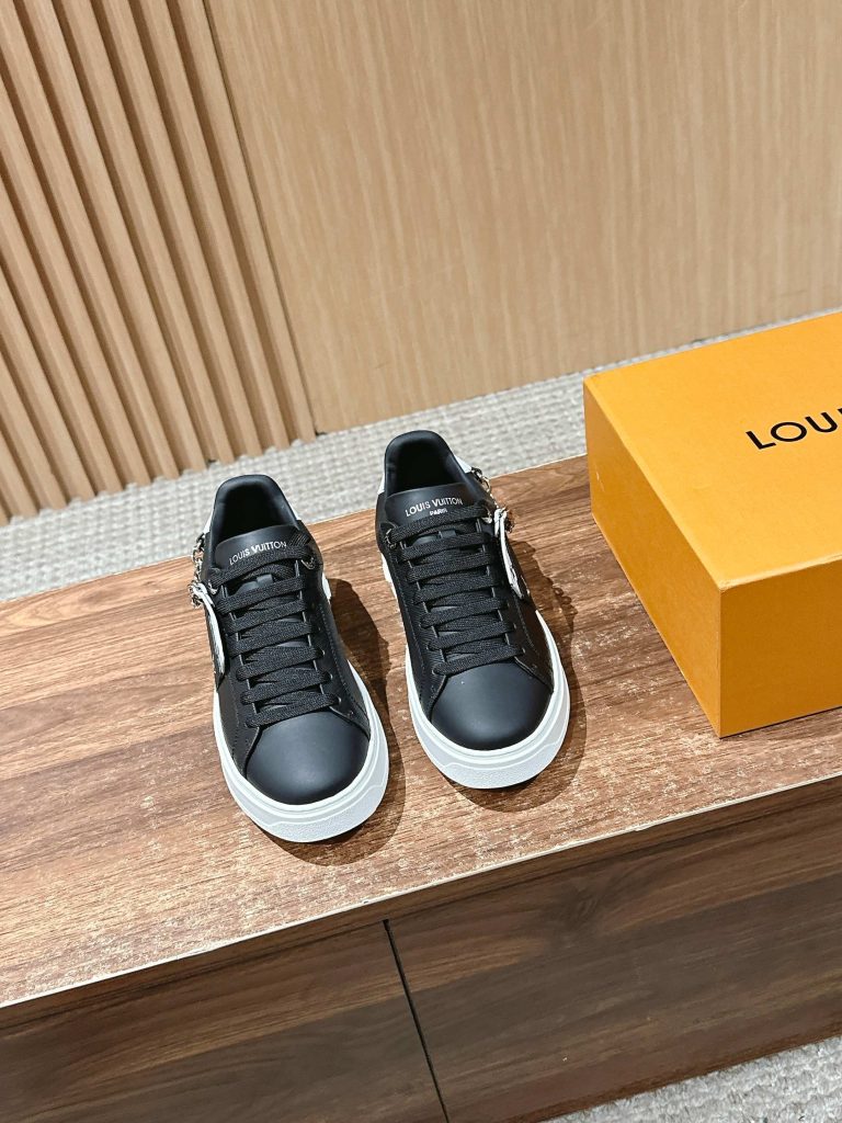 Louis Vuitton Frontrow Sneaker – Black / White Sole