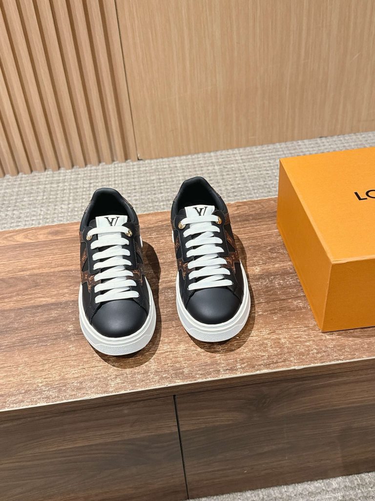 Louis Vuitton Frontrow Sneaker – Black / Brown Monogram