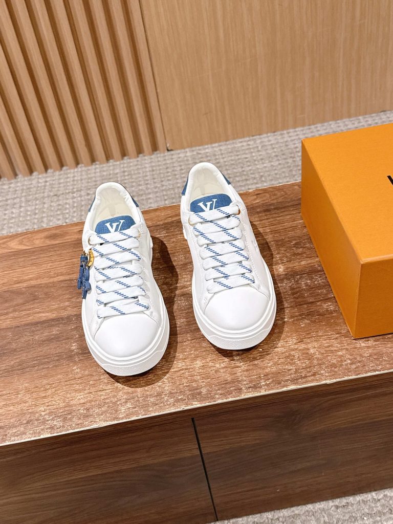 Louis Vuitton Frontrow Sneaker – White / Blue Accent