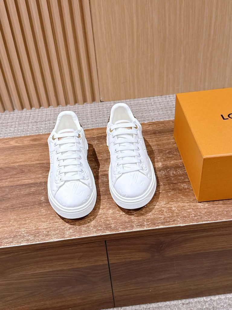 Louis Vuitton Frontrow Sneaker – White / Tonal Embossed Monogram