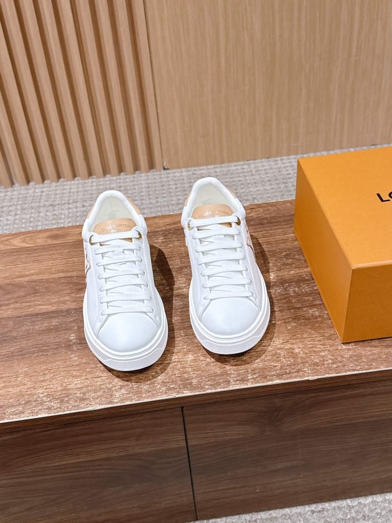 Louis Vuitton Frontrow Sneaker – White / Beige Tongue