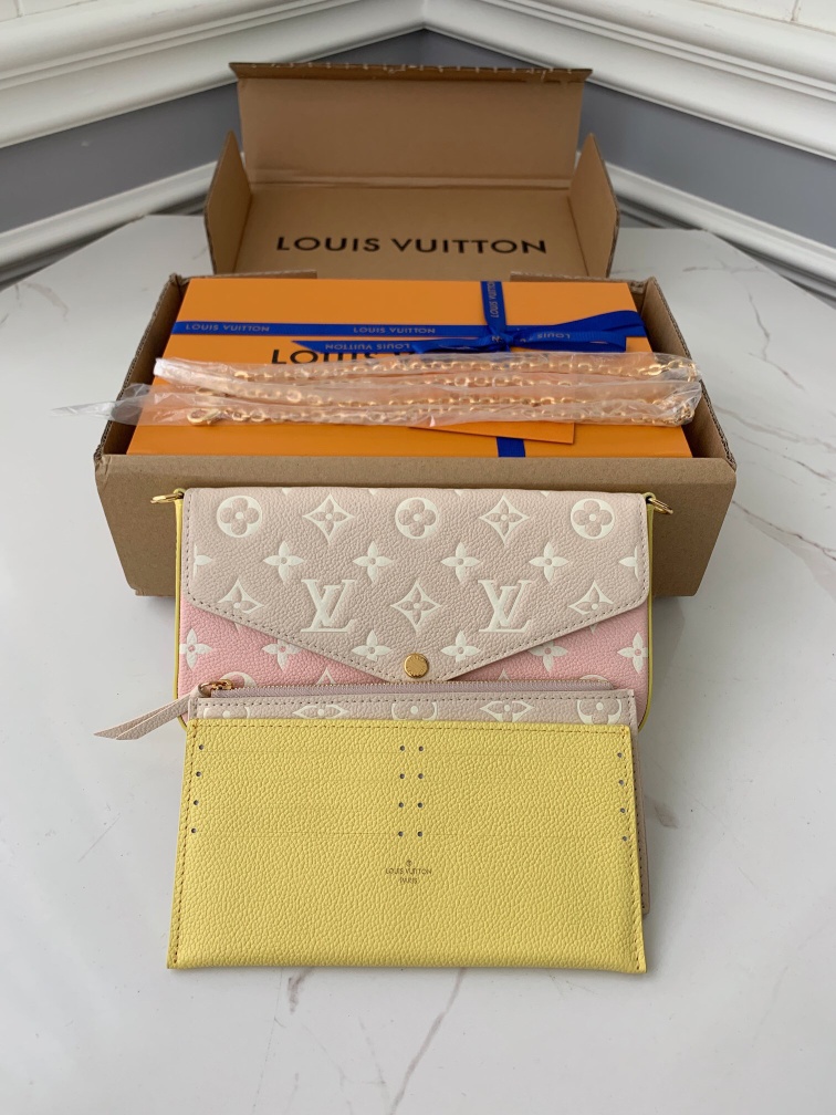 LV M81359 Pochette Félicie 3-in-1 Chain Bag | Colorblock Leather