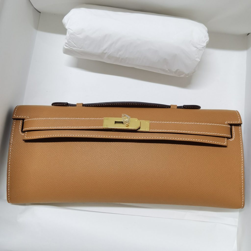 Kelly — Golden Brown — Epsom leather