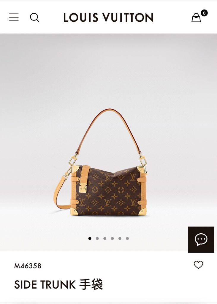 LV M46358 Side Trunk Small Bag | Monogram