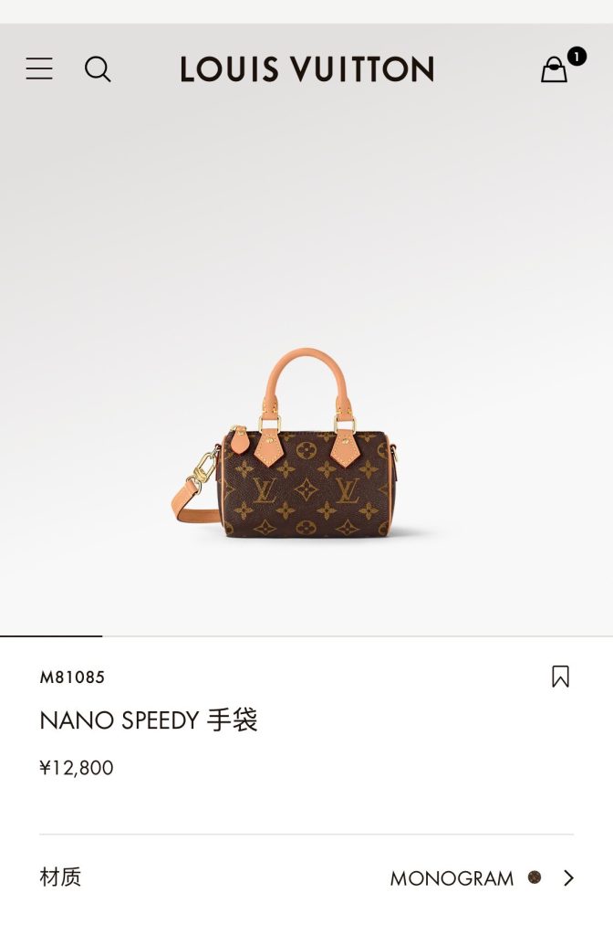 LV M81085 Nano Speedy Bag