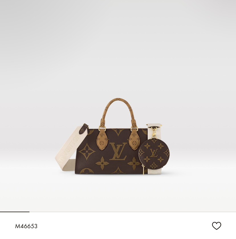 LV M46653 OnTheGo East West Bag | Giant Monogram and Reverse Canvas