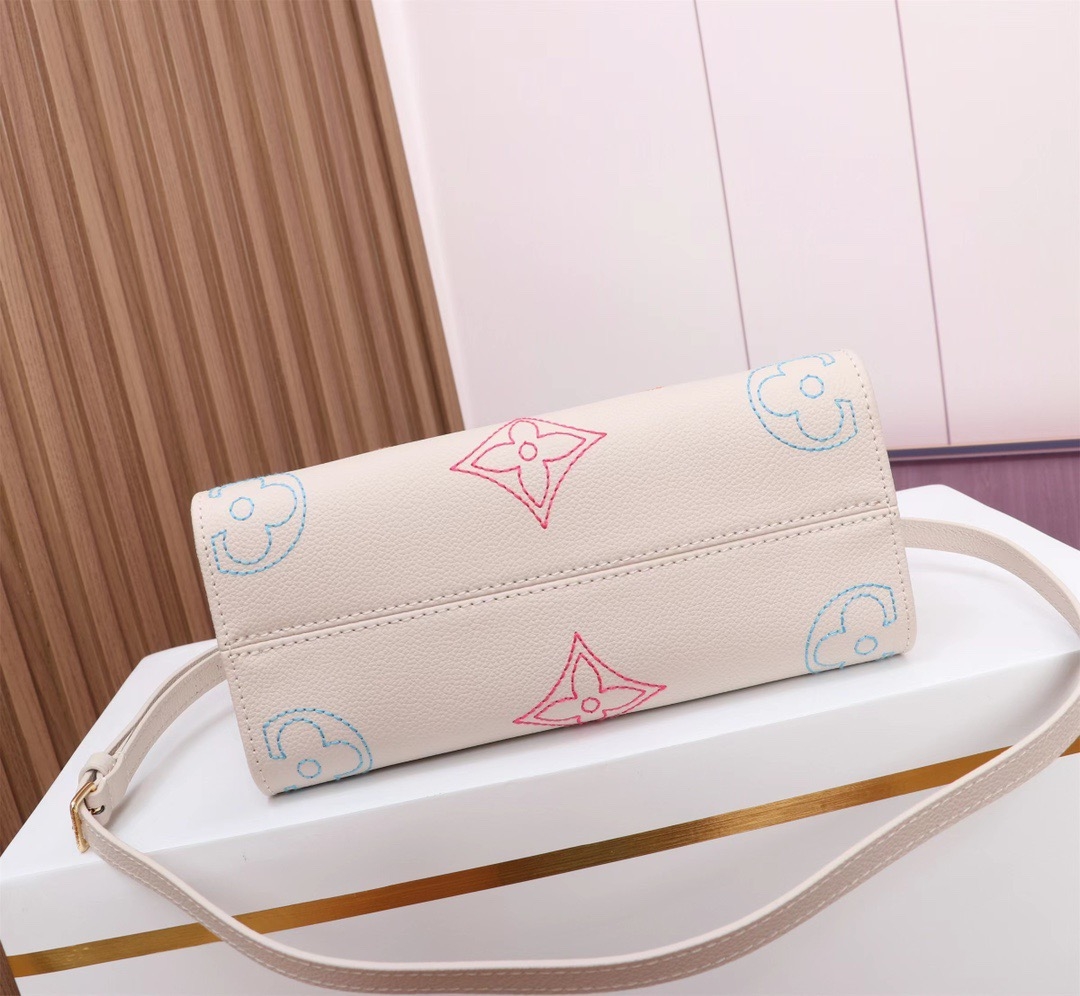 LV M46629 Small Bag | White Embroidered Monogram - 图片 5