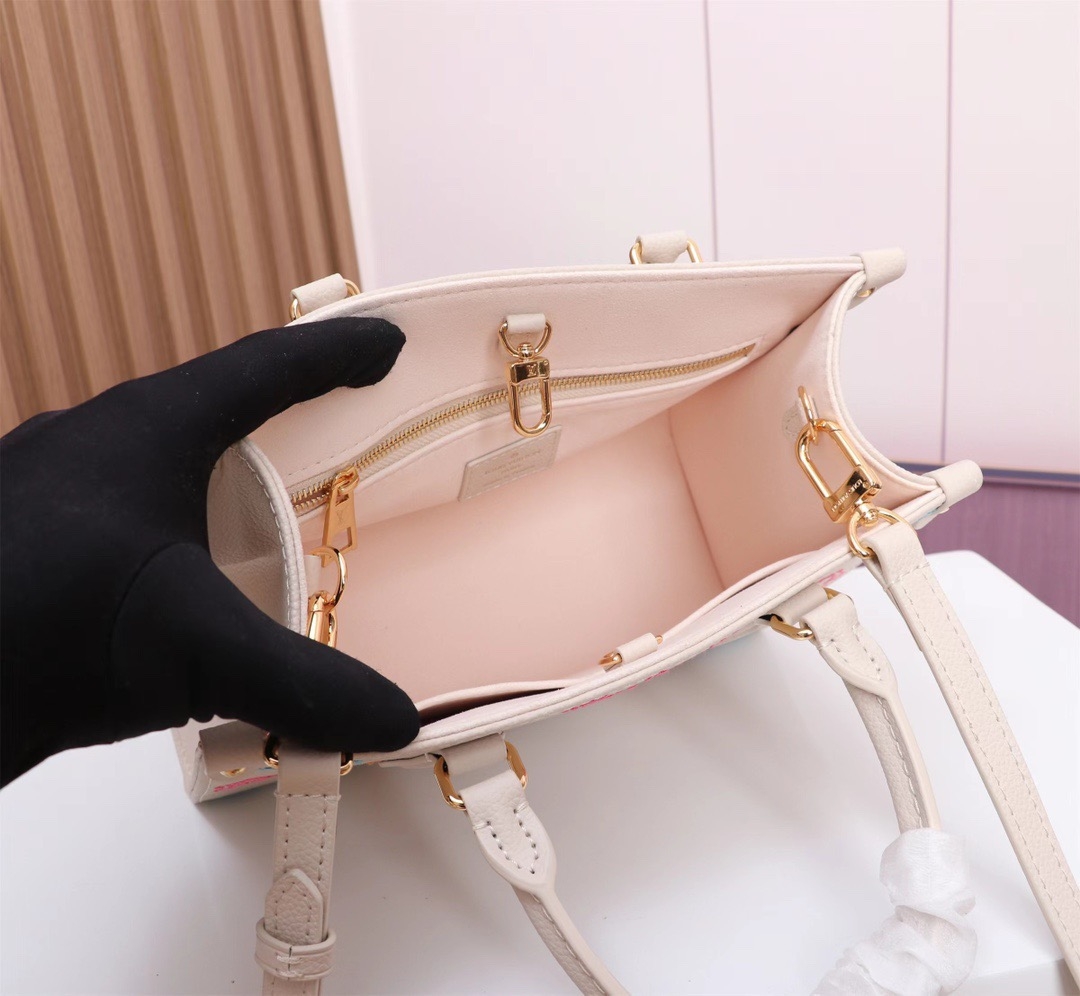LV M46629 Small Bag | White Embroidered Monogram - 图片 9
