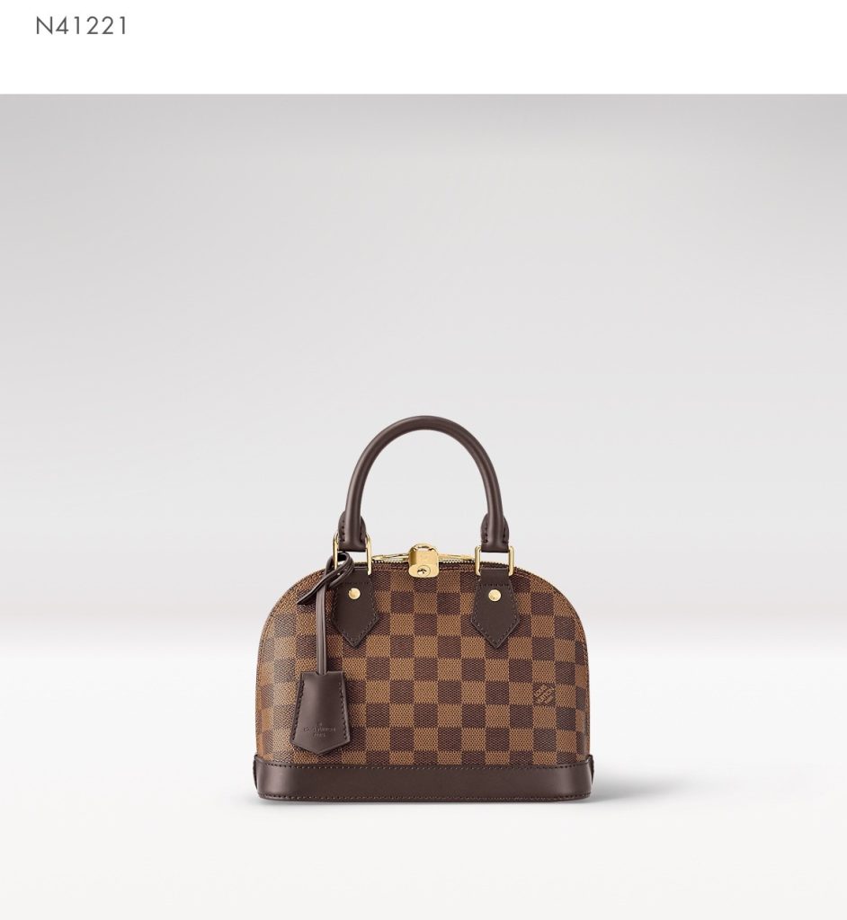 LV N41221 Alma Bag | Damier Ebene