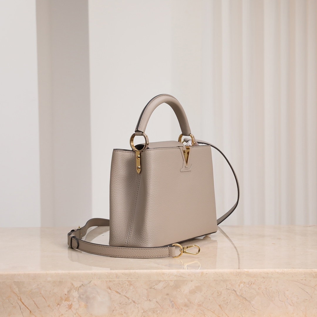 LV M94634 Taurillon Leather Top-Handle and Crossbody Bag - 图片 3