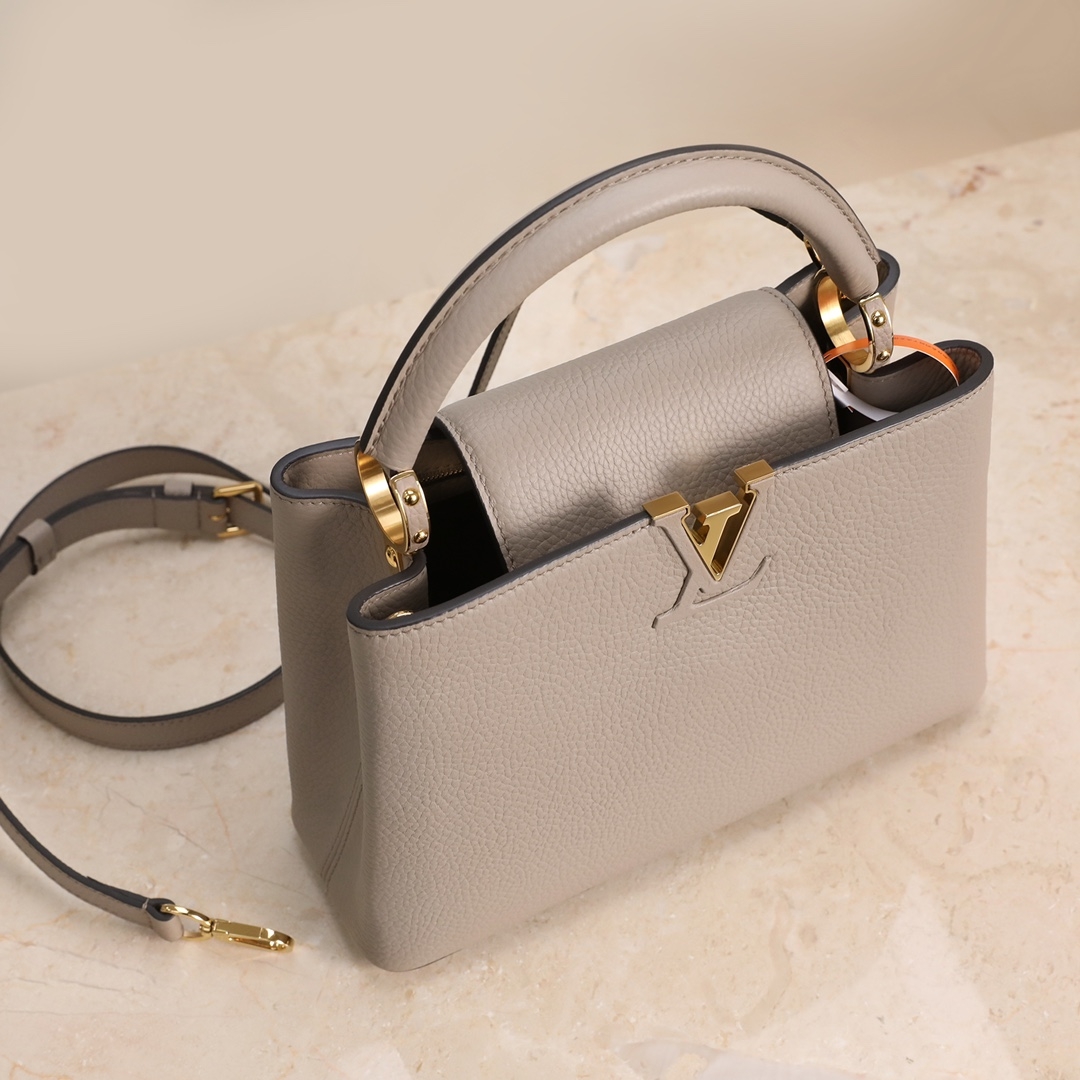 LV M94634 Taurillon Leather Top-Handle and Crossbody Bag - 图片 6