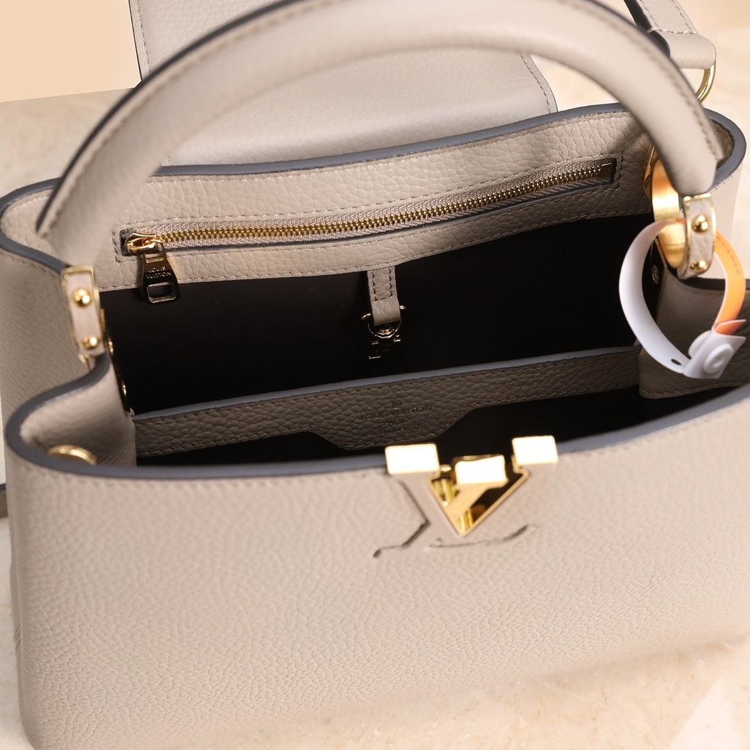 LV M94634 Taurillon Leather Top-Handle and Crossbody Bag - 图片 7