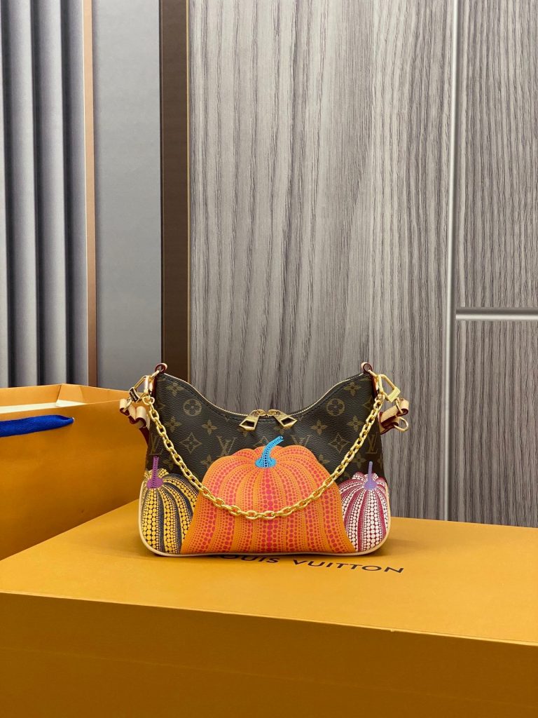 LV M46470 Boulogne Bag | LV x Yayoi Kusama