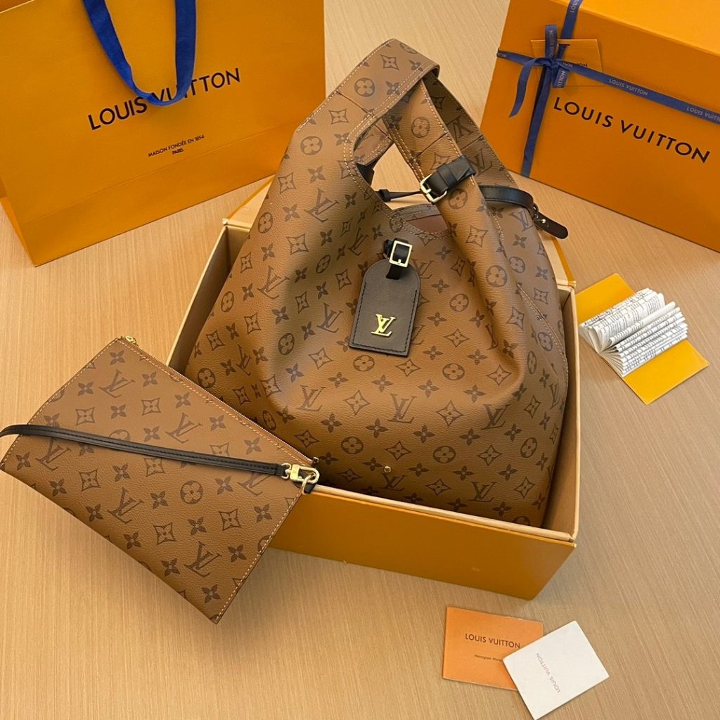 LV M46821 Atlantis Basket Bag | Monogram Yellow Flowers