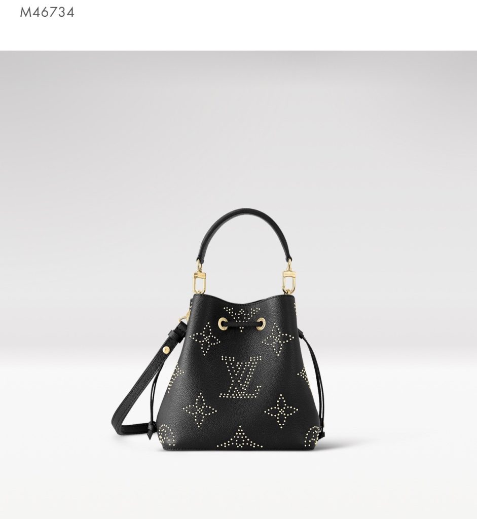 LV M46734 NéoNoé BB Bucket Bag | Studded Leather
