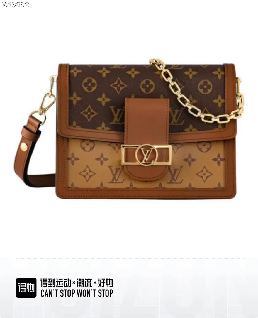 LV M45958 Dauphine Medium Bag | Monogram and Reverse Canvas