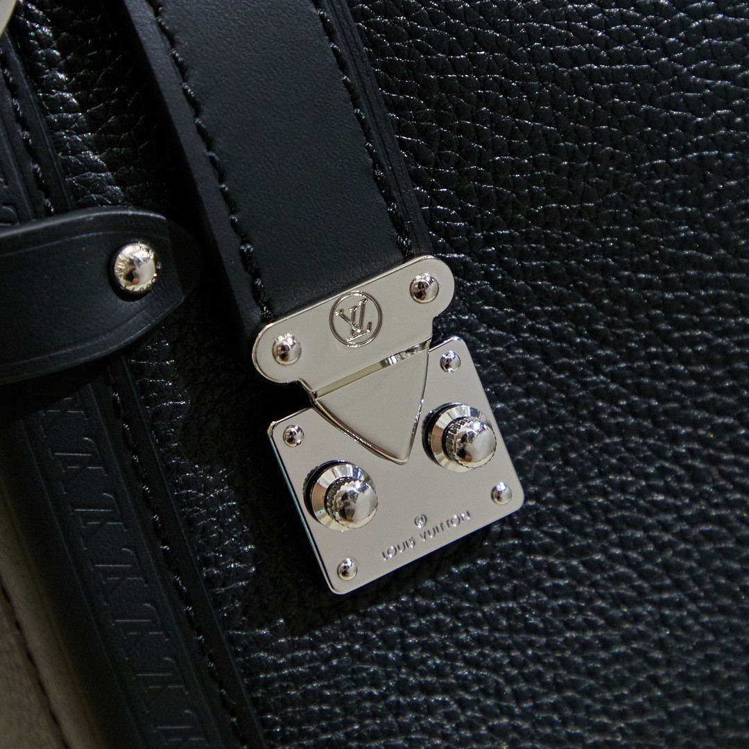 LV M25160 Side Trunk Medium Bag | Black Leather - 图片 6