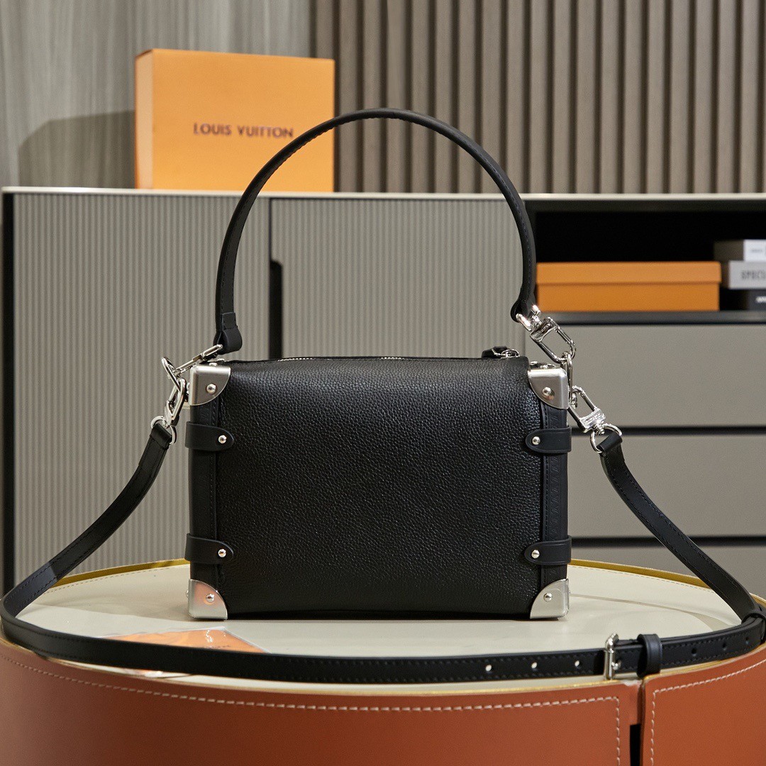 LV M25160 Side Trunk Medium Bag | Black Leather - 图片 4