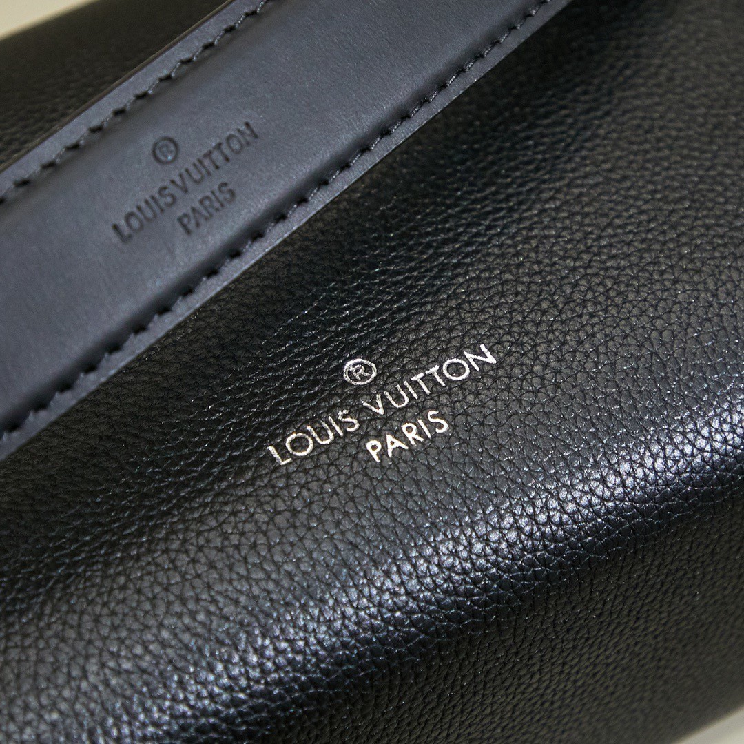 LV M25160 Side Trunk Medium Bag | Black Leather - 图片 7