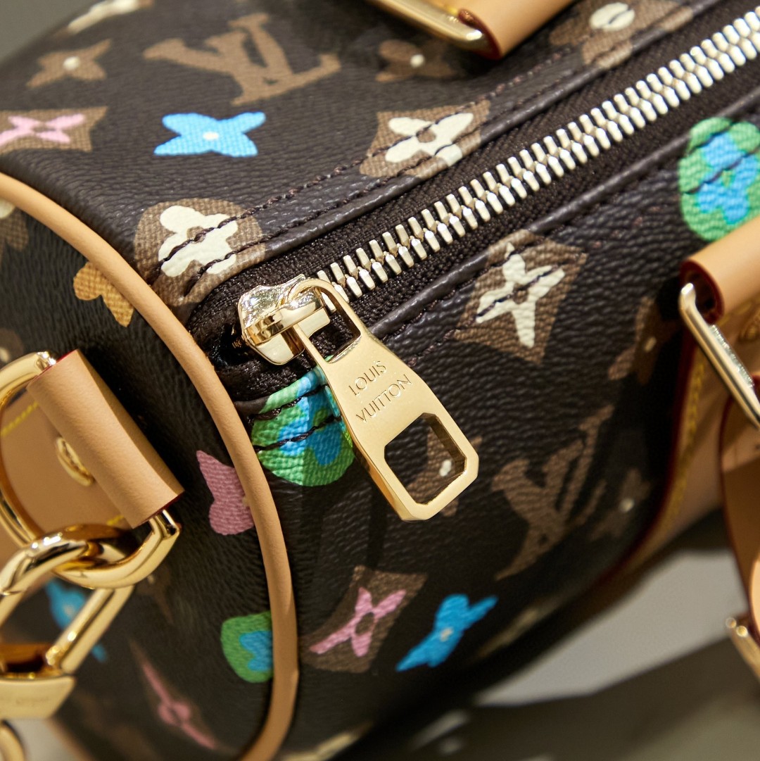 LV M24849 Keepall Bandoulière 25 | Brown Monogram Craggy Canvas - 图片 8