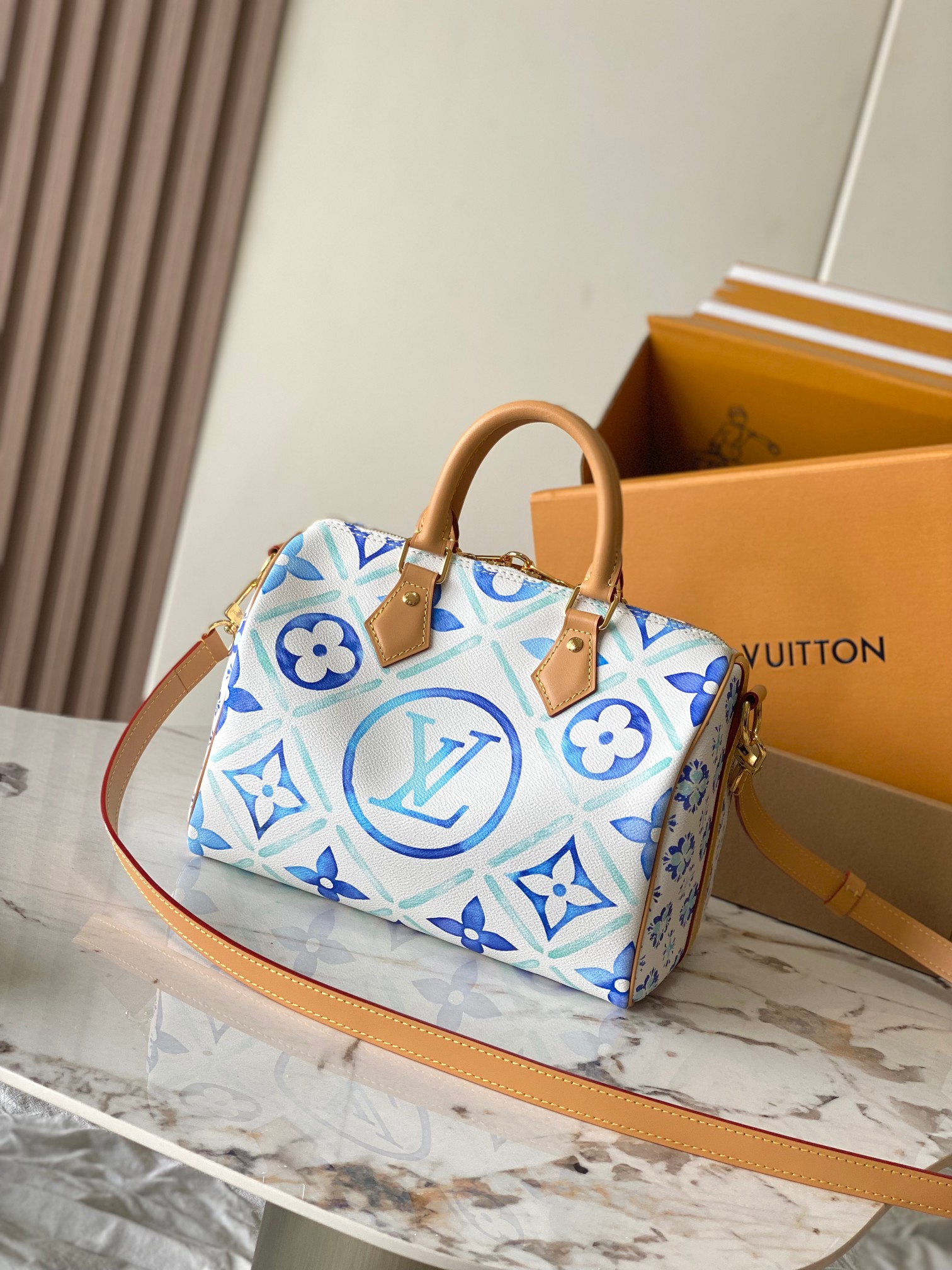 LV M11264 Speedy Bandoulière 25 Bag | Blue - 图片 3