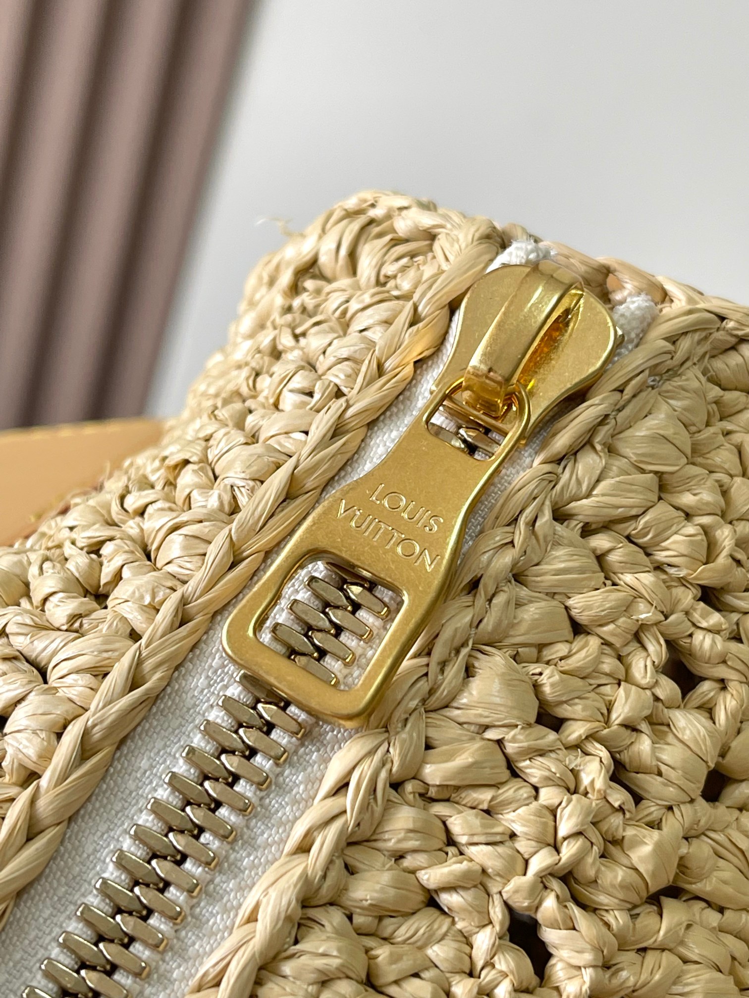 M25010 Keepall Bandoulière 25 | Handwoven Natural Palm Fiber | 25 × 15 × 11 - 图片 6