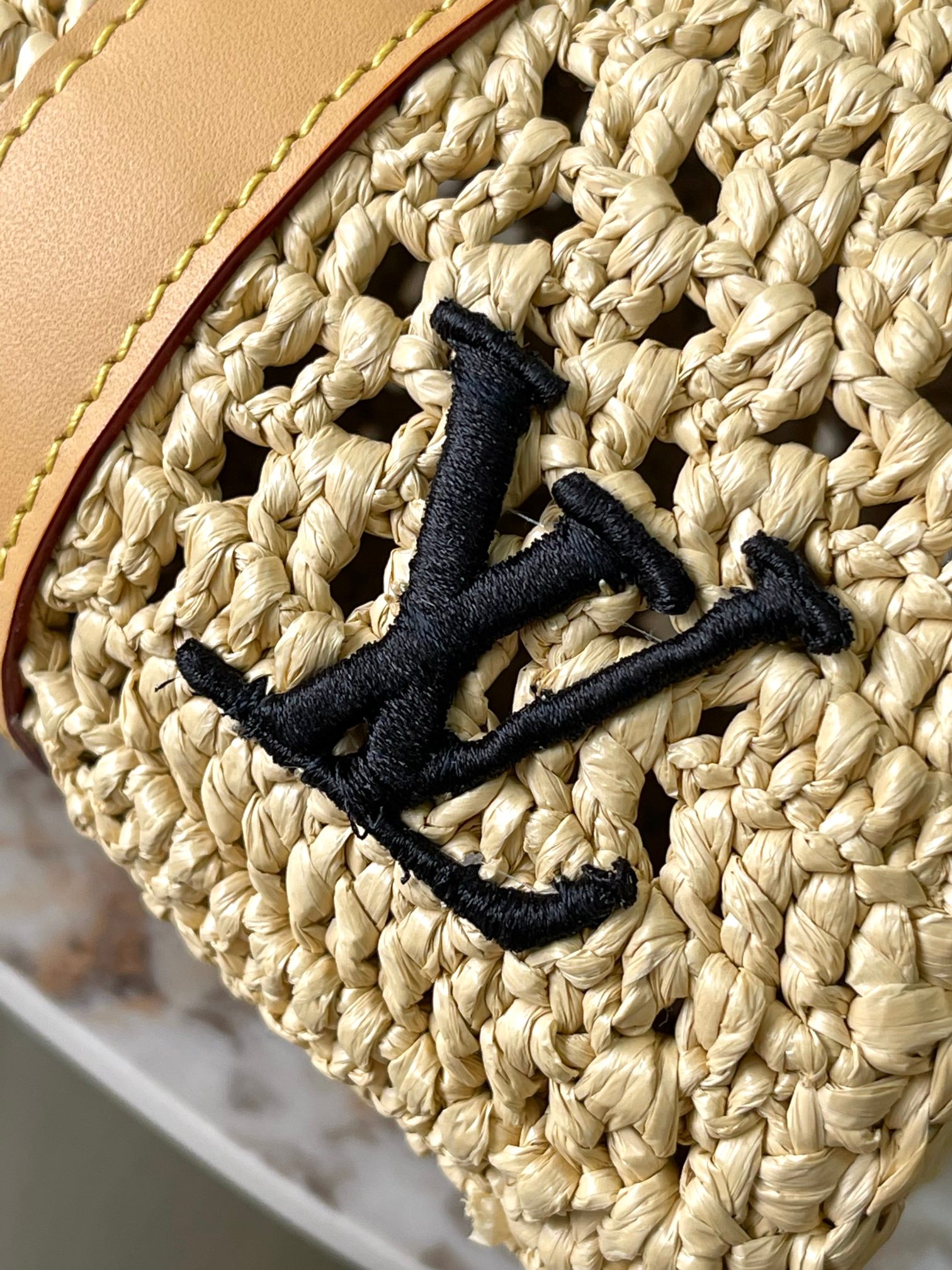 M25010 Keepall Bandoulière 25 | Handwoven Natural Palm Fiber | 25 × 15 × 11 - 图片 5
