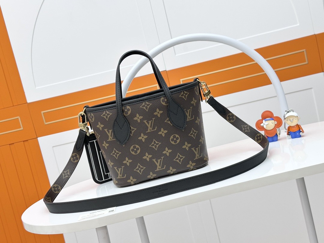 LV M12099 Neverfull Bandoulière Inside Out BB | Black Monogram - 图片 2
