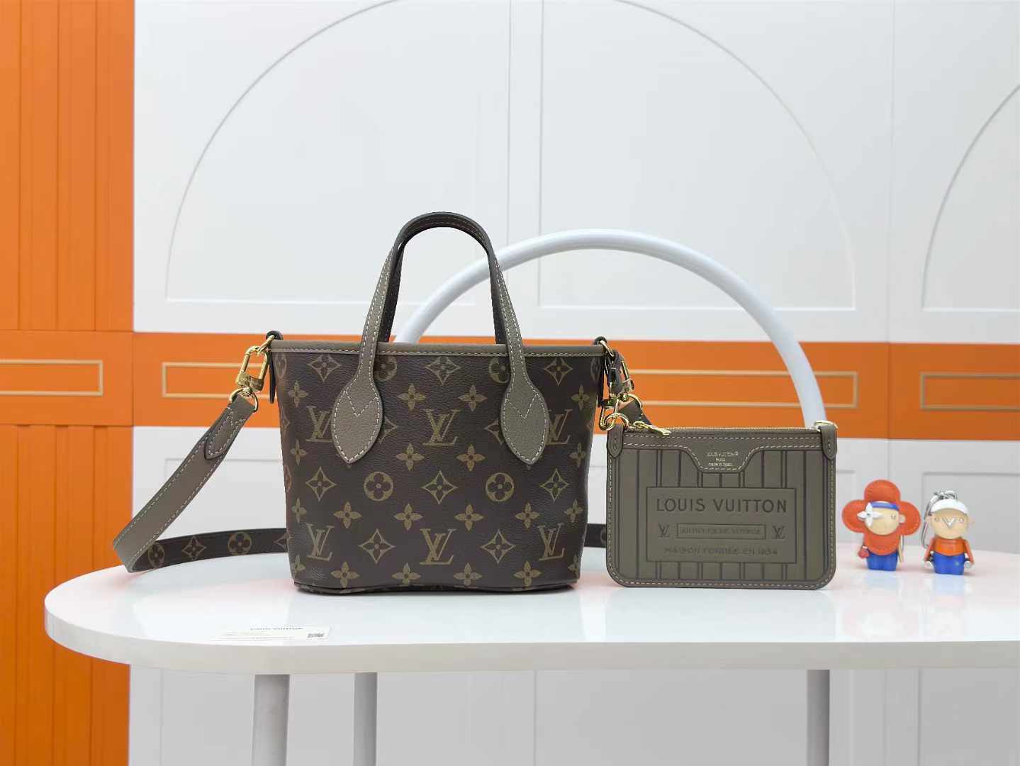 LV M12109 Neverfull Bandoulière Inside Out BB | Brown Monogram