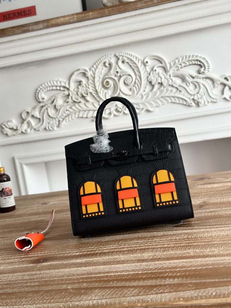 So Black Birkin House Bag – “Late Night” / 20–25 cm