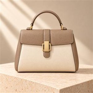 Birkin Colrmatic 25cm/30cm handbag on warm ivory limestone