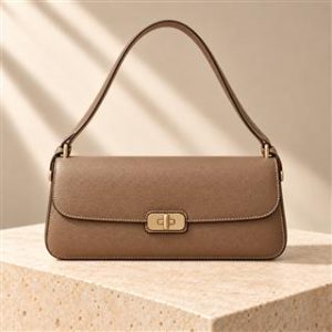 Birkin Shoulder handbag on warm ivory limestone