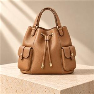 Cargo Picotin handbag on warm ivory limestone