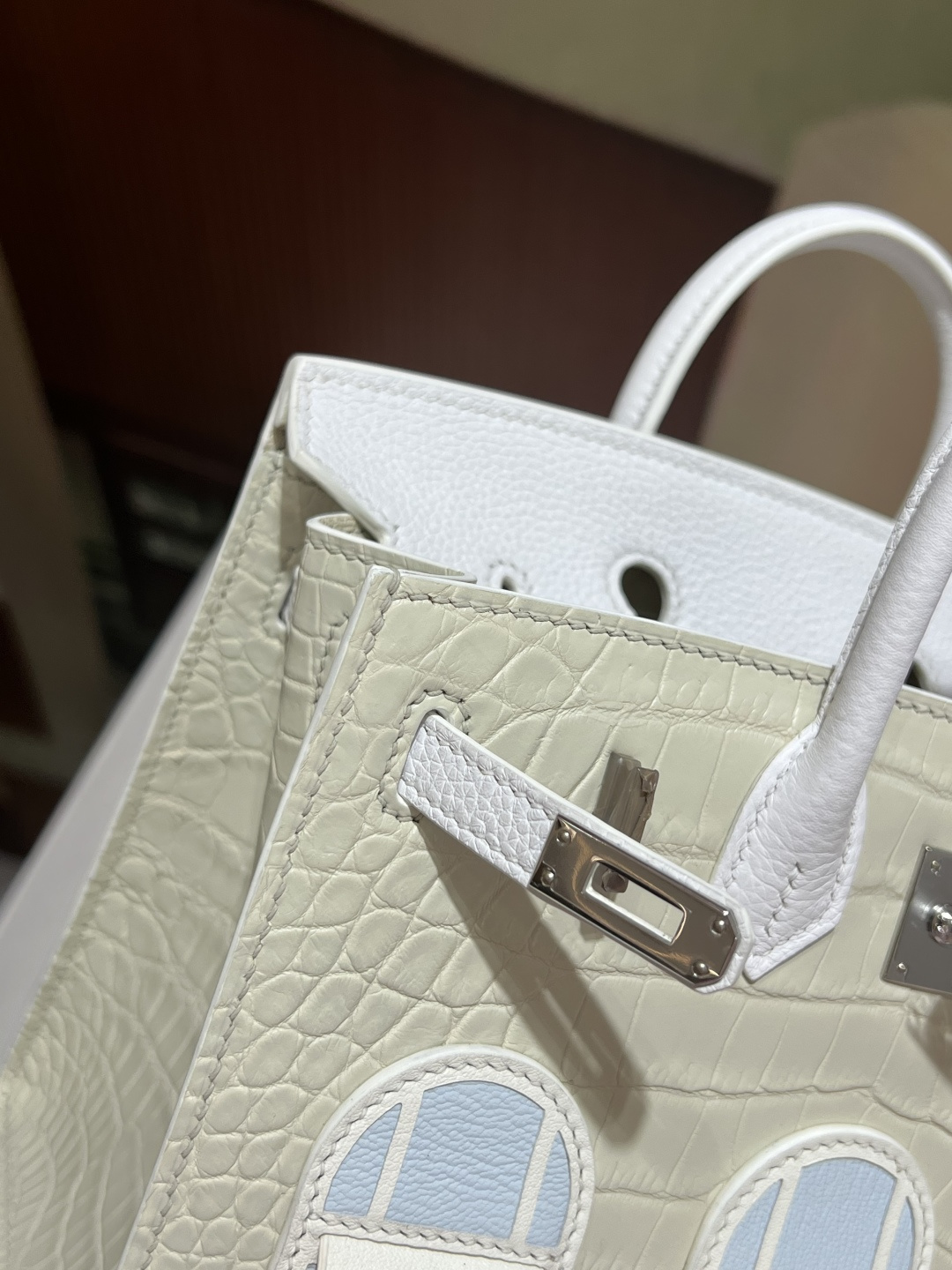 Birkin 20 cm House Bag – “First Snow” / Silver-Tone Hardware - 图片 7