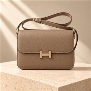Constance handbag on warm ivory limestone