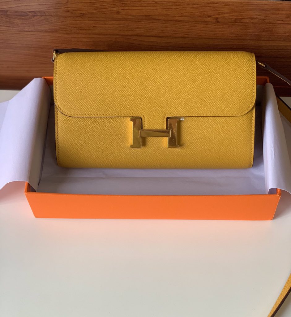 Constance To Go — Amber Yellow — Gold-tone or silver-tone hardware