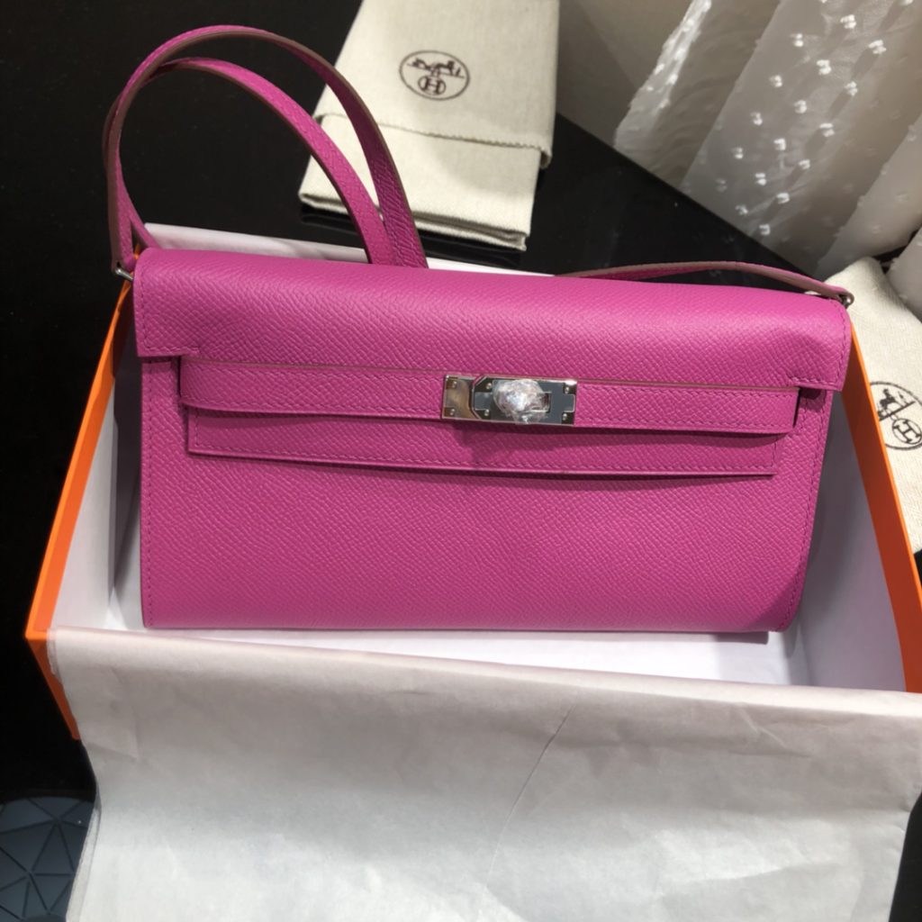 Kelly WOC — 20.5 cm — Rose Purple — Silver-tone hardware