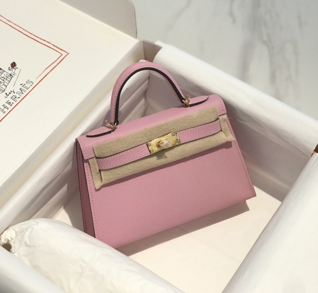 Mini Kelly II — Mallow Purple — Gold-tone or silver-tone hardware