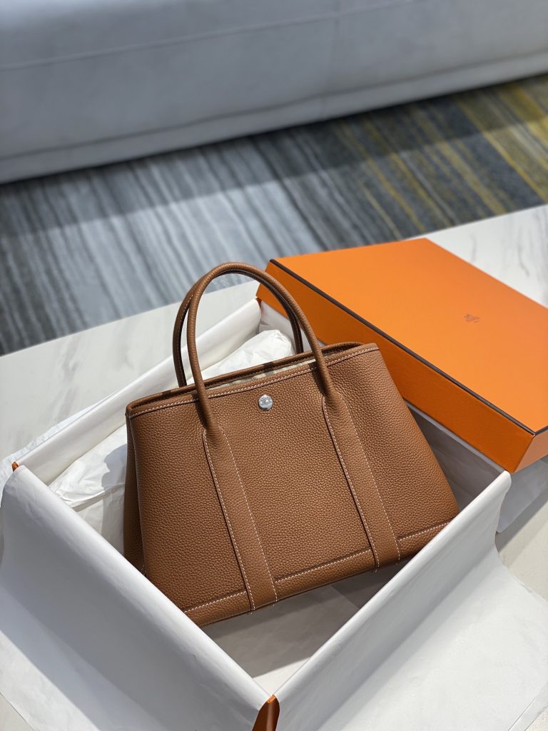 Garden Party 30 – 37 Gold Brown / Togo Leather