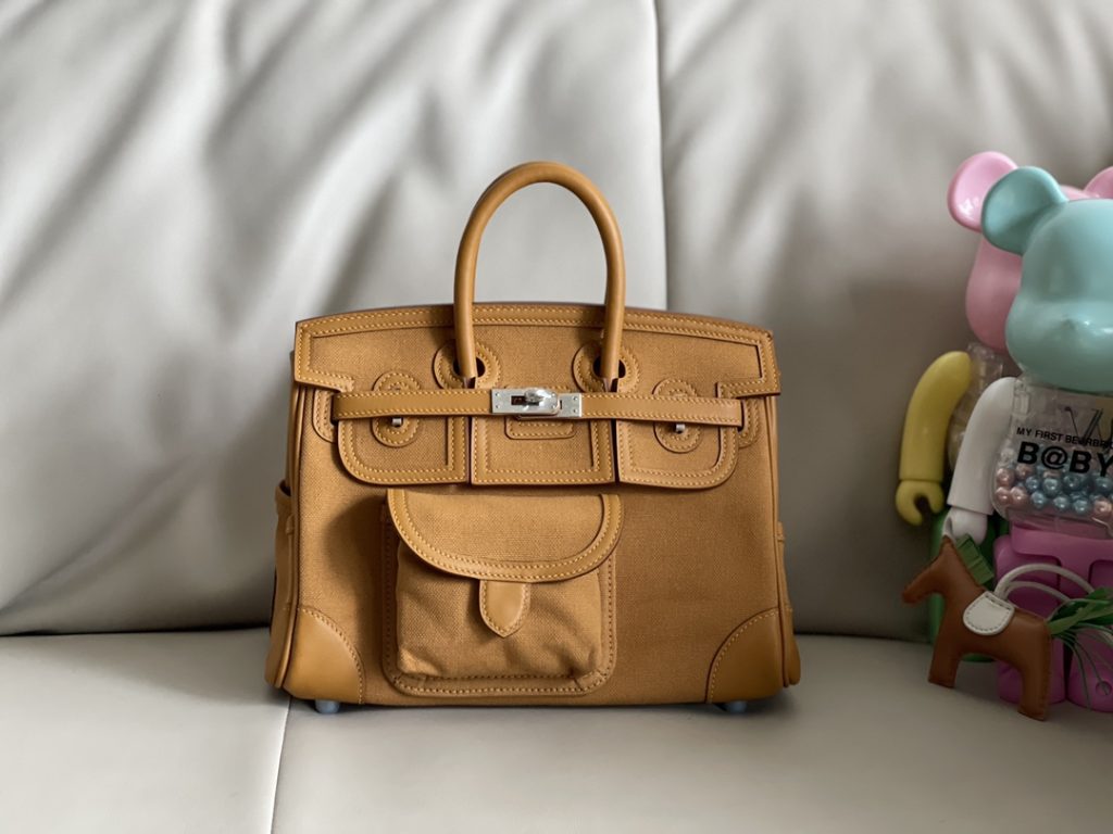 Birkin Cargo 25 cm – 2S Sesame / silver-tone hardware