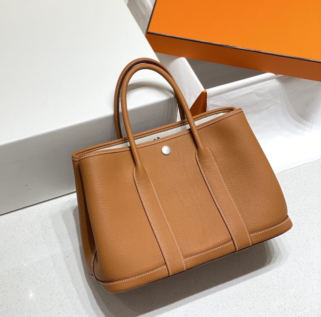 Garden Party – Gold Brown / Togo Leather / 30–36 cm