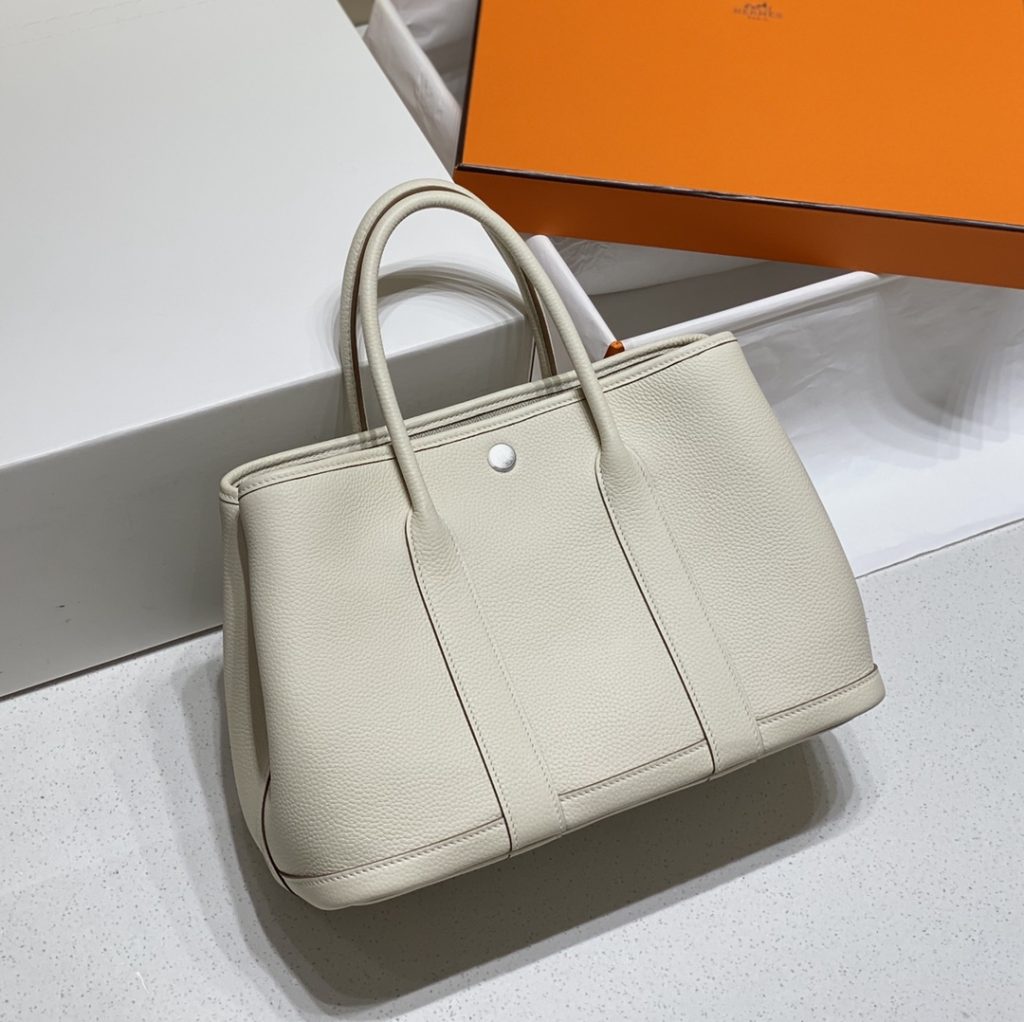 Garden Party — 36 cm — Milkshake White — Togo leather