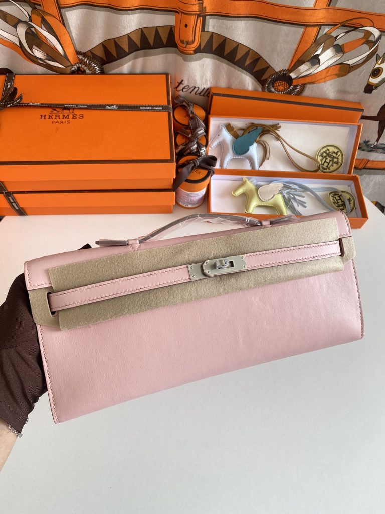 New arrival! Kelly cut 31cm Swift 3Q powder silver buckle