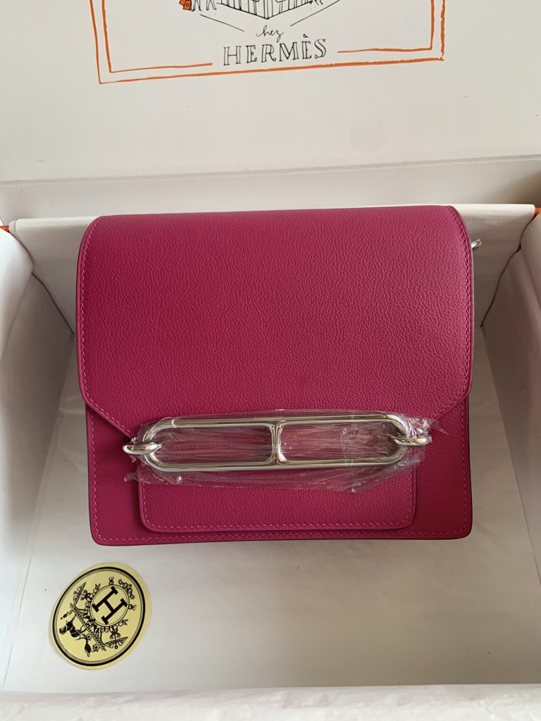 Roulis — 19 cm — Rose Purple — Evercolor leather — Gold-tone or silver-tone hardware