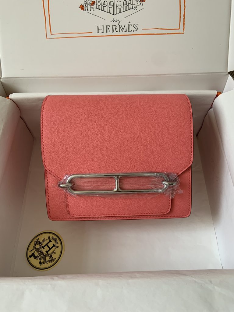 Roulis — 19 cm — Lipstick Pink — Evercolor leather — Gold-tone or silver-tone hardware