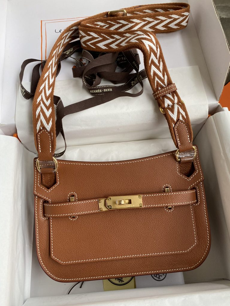 Jypsière Mini 22 cm – Gold Brown Evercolor / Gold-Tone Hardware