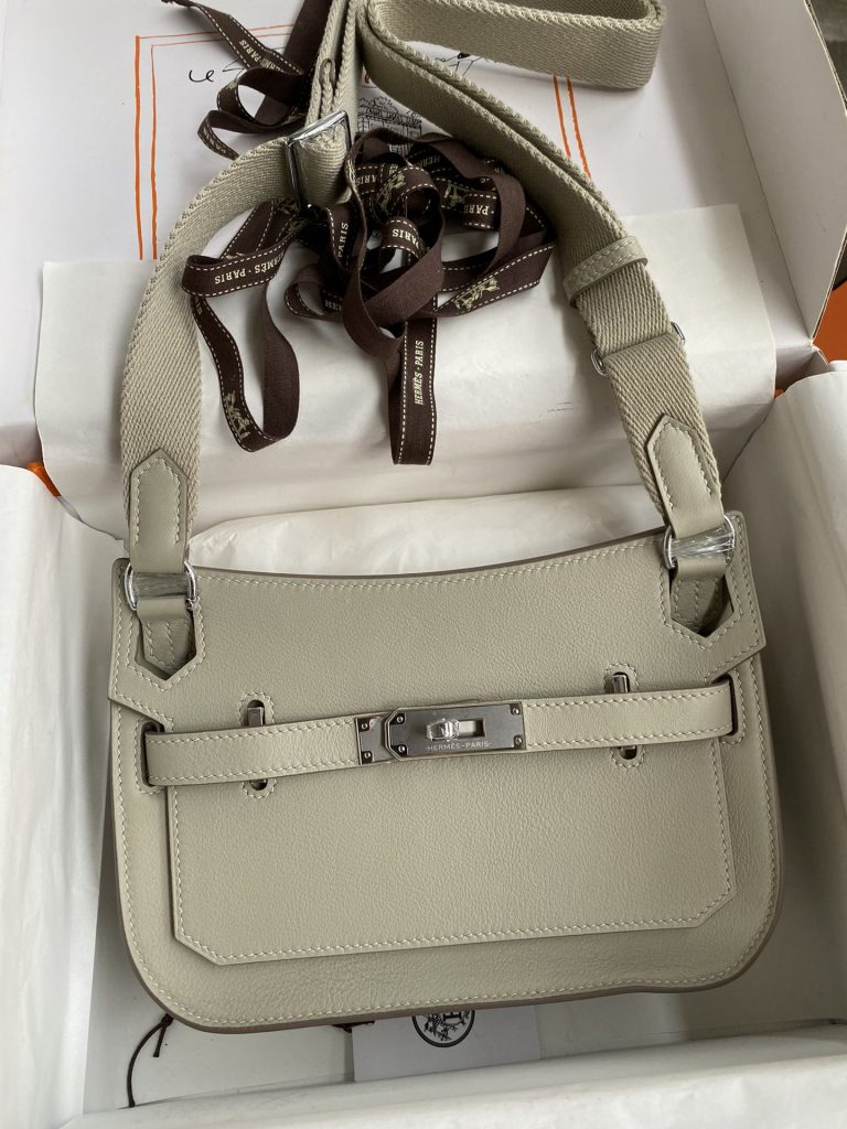 Jypsière Mini 22 cm – Cement Grey Swift / Silver-Tone Hardware