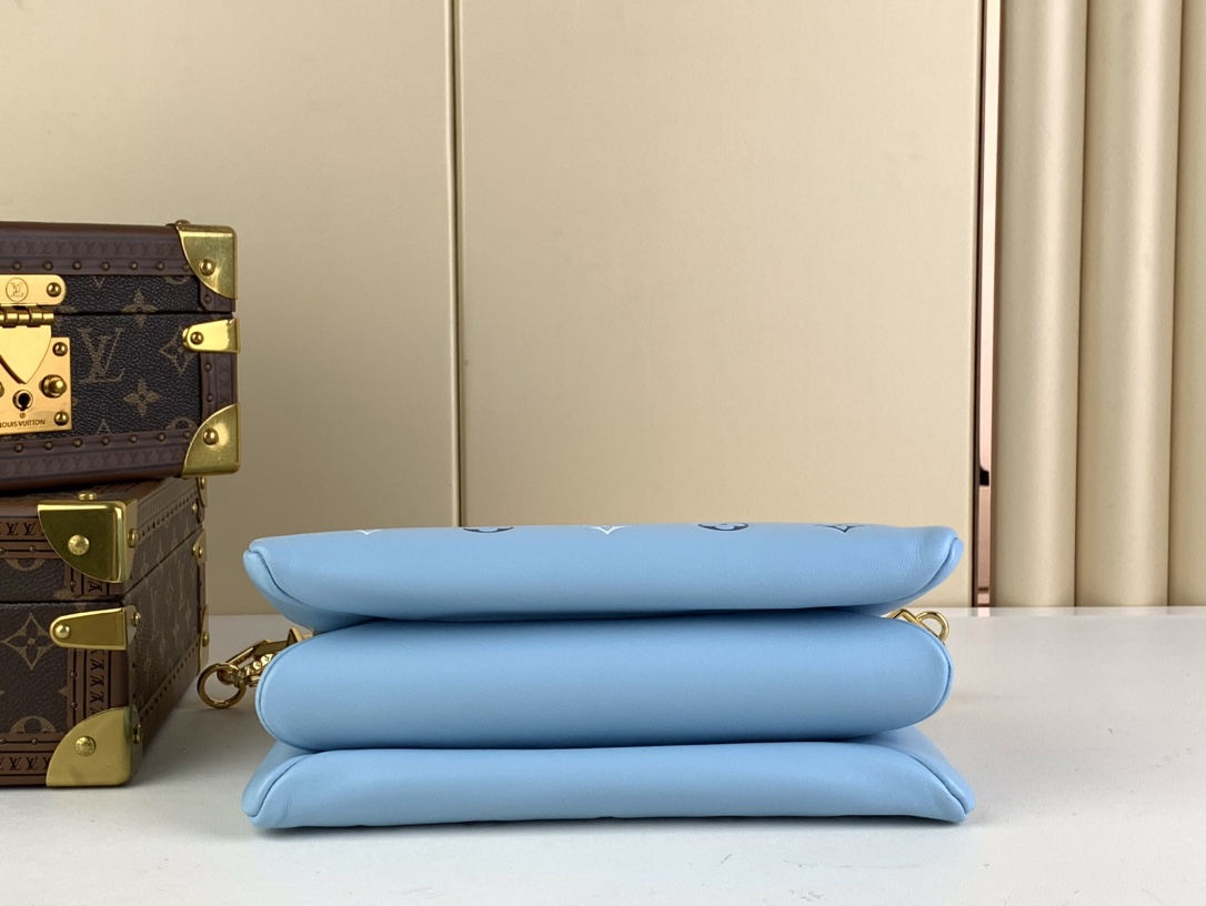 LV M22953 Coussin Small Bag | Blue Monogram Print - 图片 4