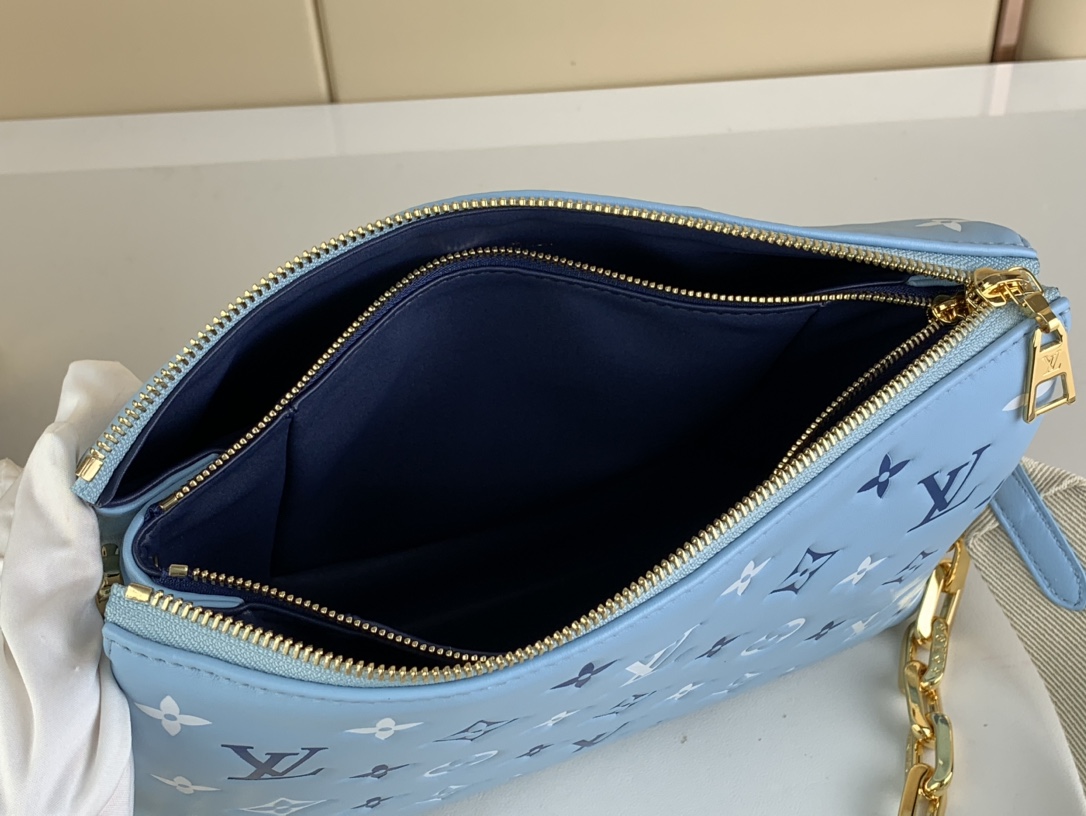 LV M22953 Coussin Small Bag | Blue Monogram Print - 图片 8